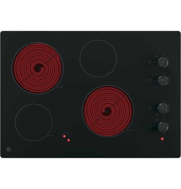 GE 30″ Built - In Knob Control Electric Cooktop JP3030DWBB - Ezonesglobal - Buy at Wine Coolers Online