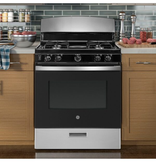GE 30″ Free - Standing Gas Range JGBS30RETSS - Ezonesglobal - Buy at Wine Coolers Online