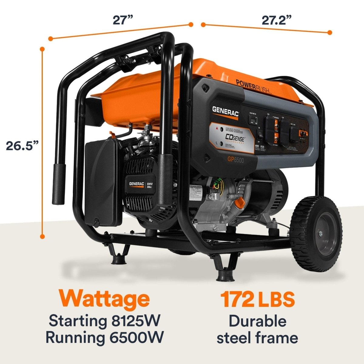Generac 8125/6500 Watt Portable Generator - Ezonesglobal - Buy at Wine Coolers Online
