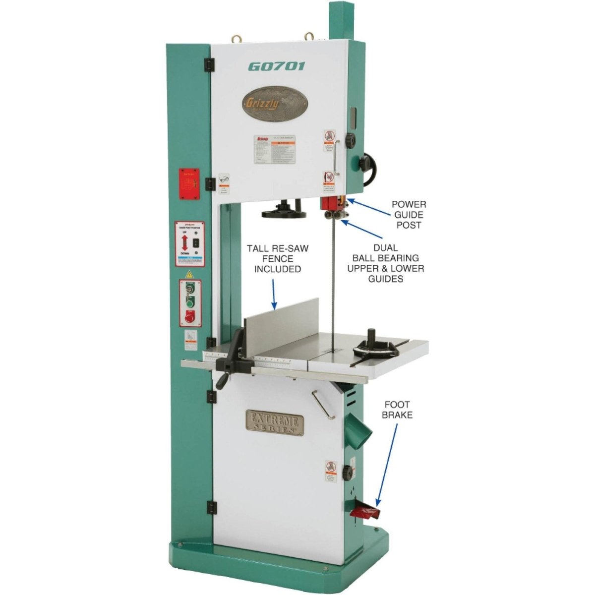Grizzly G0701 – 19″ 5 HP Ultimate Bandsaw - Ezonesglobal - Buy at Wine Coolers Online