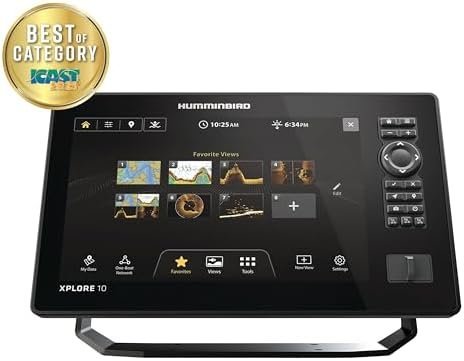 Humminbird XPLORE 10 GPS Fish Finder with Transducer, MEGA Side Imaging+ & HD Touchscreen Display - Ezonesglobal - Buy at Wine Coolers Online