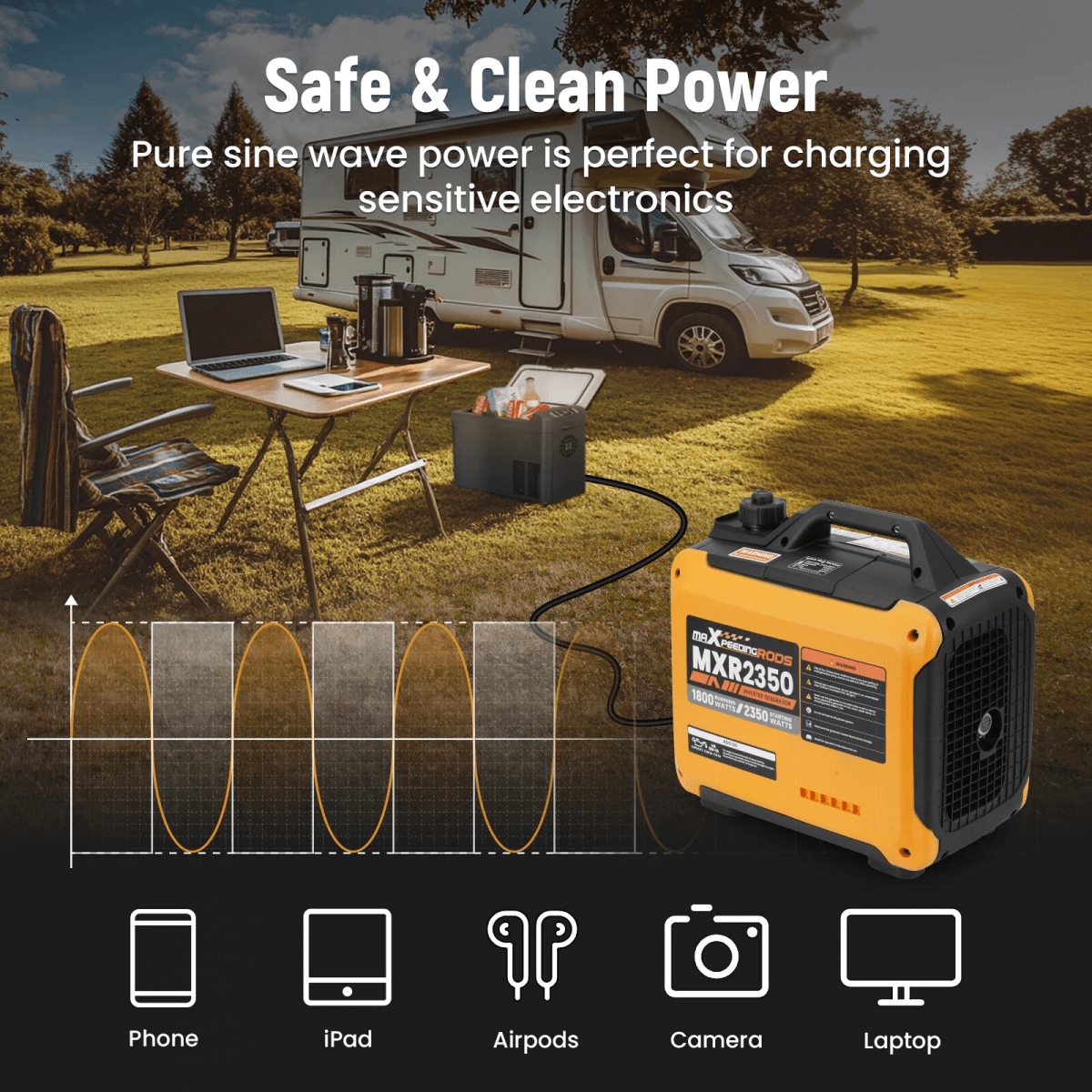Inverter Generator Portable 2300W 2850W 3500W 4000W 5500W maXpeedingrods - Ezonesglobal - Buy at Wine Coolers Online