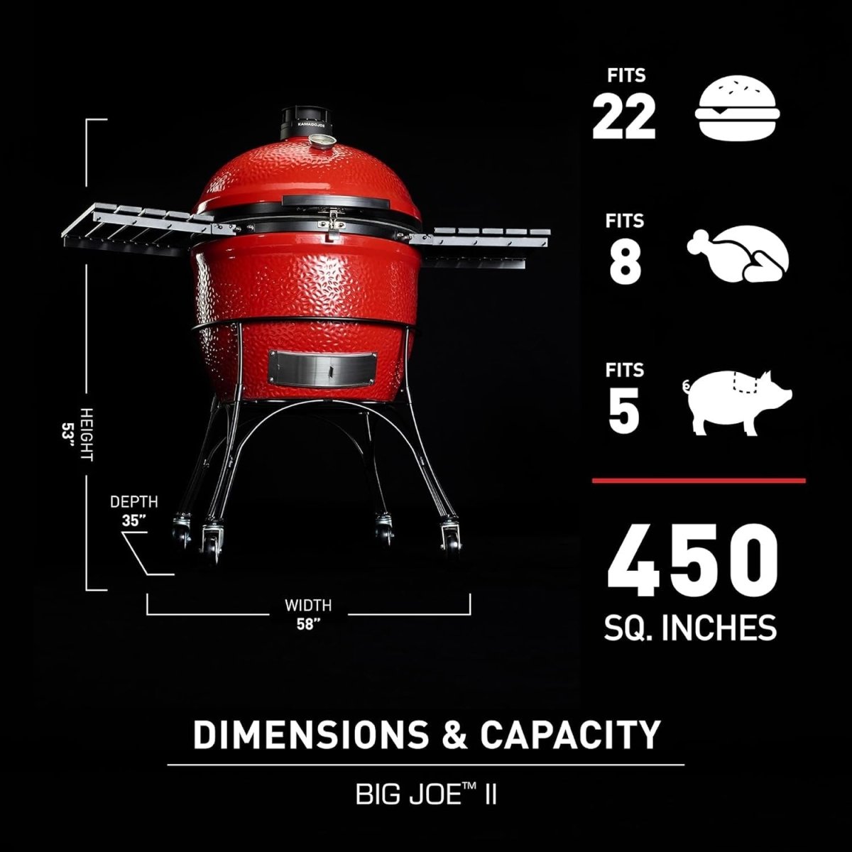 Kamado Joe Big Joe II Grill - Ezonesglobal - Buy at Wine Coolers Online