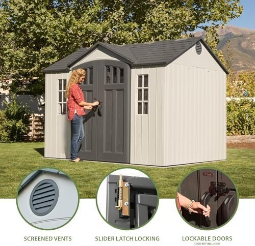 Lifetime 60243 10 x 8 Ft. Outdoor Storage Shed - Ezonesglobal - Buy at Wine Coolers Online