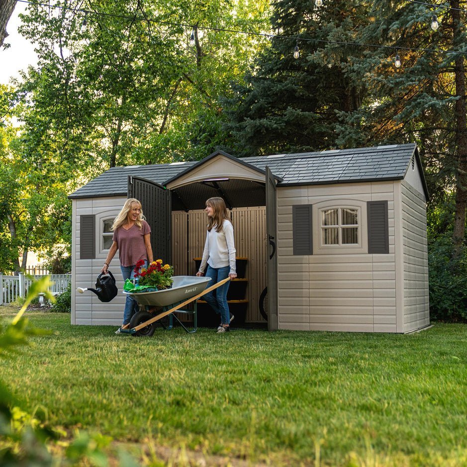 Lifetime Legacy 15 ft x 8 ft Outdoor Storage Shed – 60465 - Ezonesglobal - Buy at Wine Coolers Online