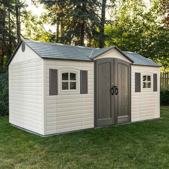 Lifetime Legacy 15×8 Plastic Storage Shed Kit w/ Floor - Ezonesglobal - Buy at Wine Coolers Online