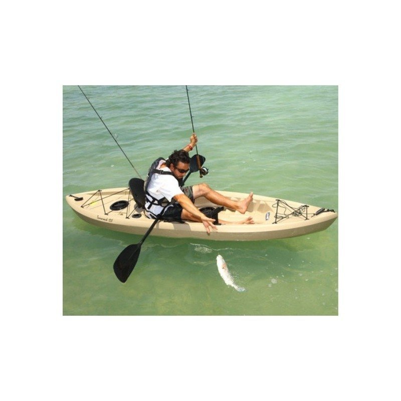 Lifetime Muskie 120 Sit - On - Top Angler Kayak w/ Paddle - Ezonesglobal - Buy at Wine Coolers Online