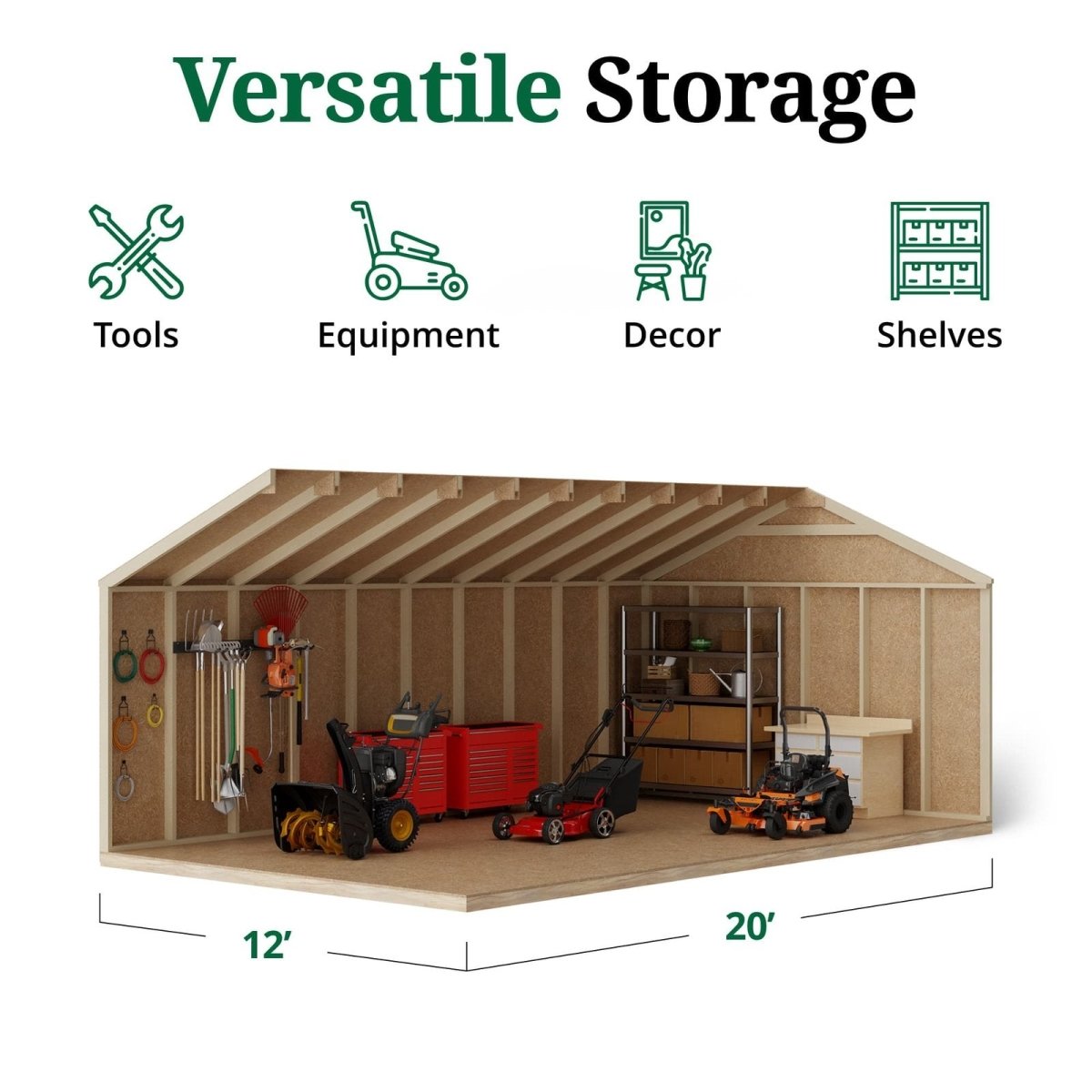 Little Cottage Co Value Gable Wood Shed Kit - Ezonesglobal - Buy at Wine Coolers Online