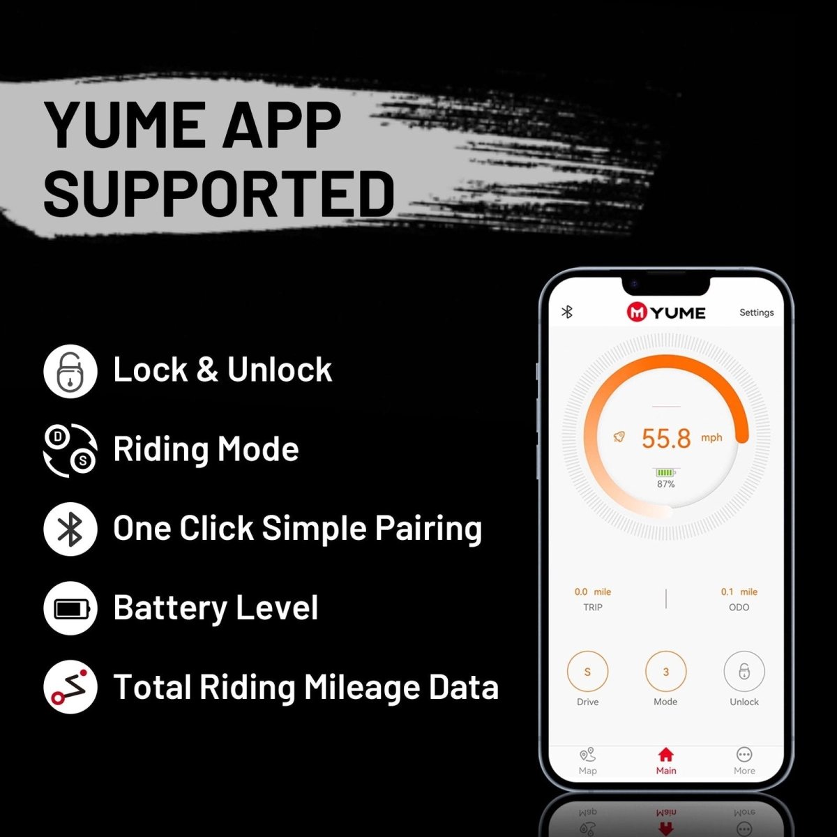 M YUME SCOOTER Hawk Dual Motor Electric Scooters for Adults 2400W 43MPH 43Miles Long Rang E - Scooter - Ezonesglobal - Buy at Wine Coolers Online