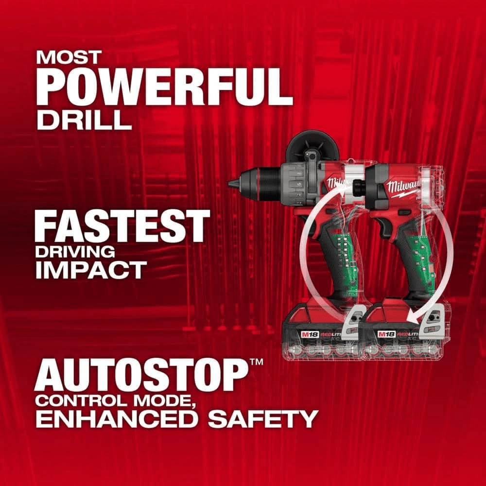Milwaukee M18 FUEL 18 - V Lithium - Ion Brushless Cordless Hammer Drill and Impact - Ezonesglobal - Buy at Wine Coolers Online