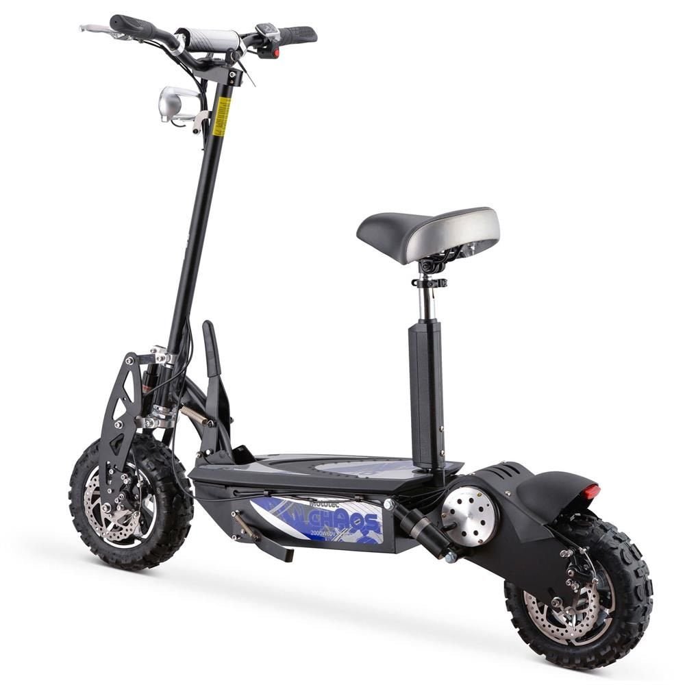 MotoTec Chaos 2000w 60v Lithium Electric Scooter Black - Ezonesglobal - Buy at Wine Coolers Online