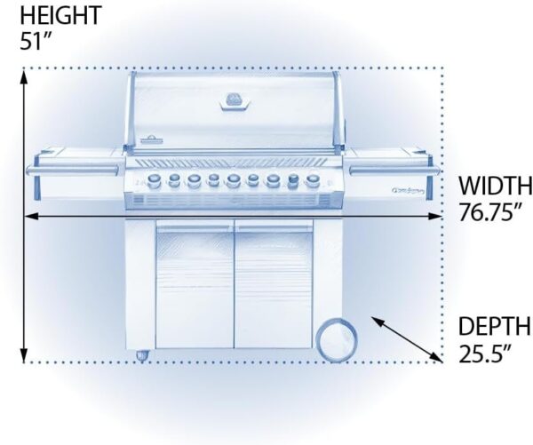 Napoleon Prestige 665 5 - Burner Propane Grill - Ezonesglobal - Buy at Wine Coolers Online