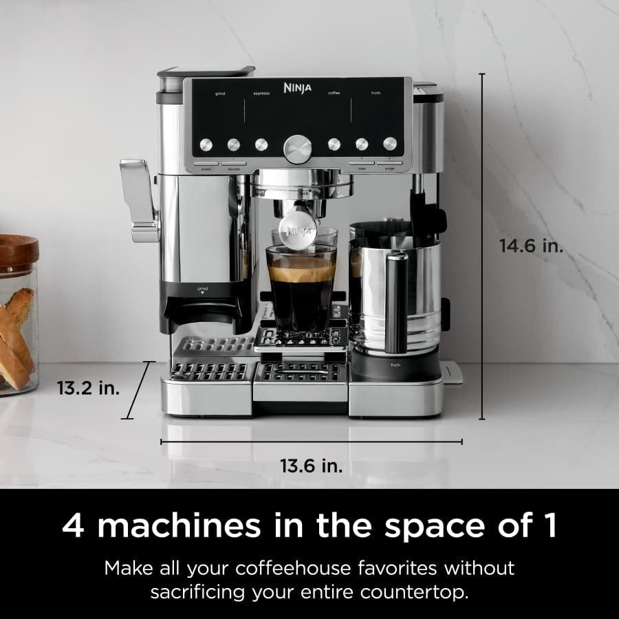 Ninja Luxe™ Café Pro 4 in 1 Espresso Drip Coffee & Cold Brew Maker With Hot Water Dispenser - Ezonesglobal - Buy at Wine Coolers Online
