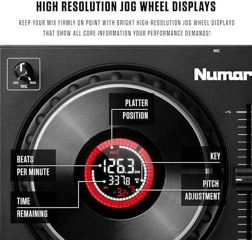 Numark Mixtrack Platinum FX Serato DJ Controller with Jog Wheel Displays, 4 Decks, Mixer, Effects Paddles and (Audio Interface) - Ezonesglobal - Buy at Wine Coolers Online