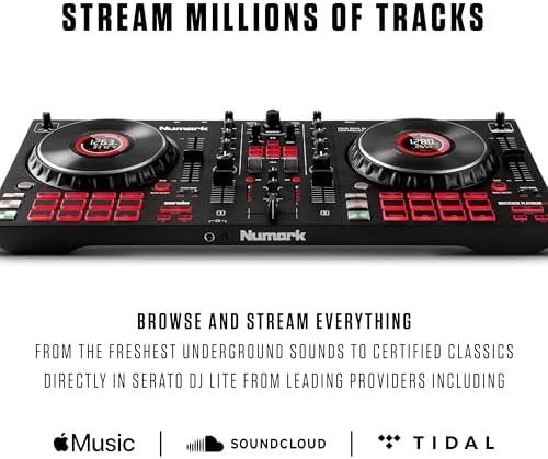 Numark Mixtrack Platinum FX Serato DJ Controller with Jog Wheel Displays, 4 Decks, Mixer, Effects Paddles and (Audio Interface) - Ezonesglobal - Buy at Wine Coolers Online