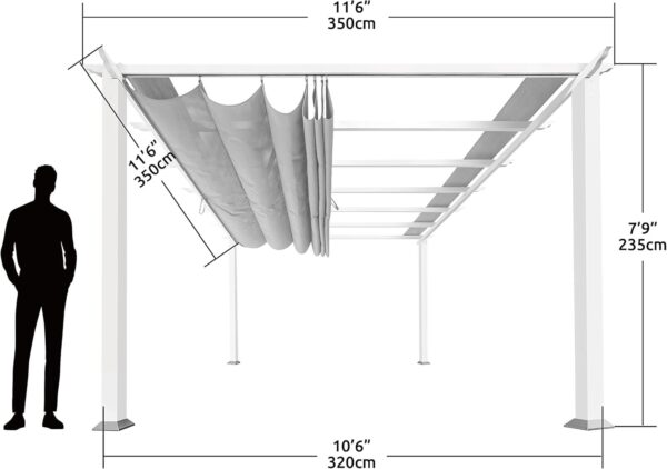 Paragon Outdoor Florence Freestanding Pergola PR100N1 - Ezonesglobal - Buy at Wine Coolers Online