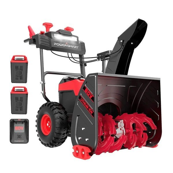 Powersmart 24 - Inch 80V Cordless Battery Snow Blower - Ezonesglobal - Buy at Wine Coolers Online