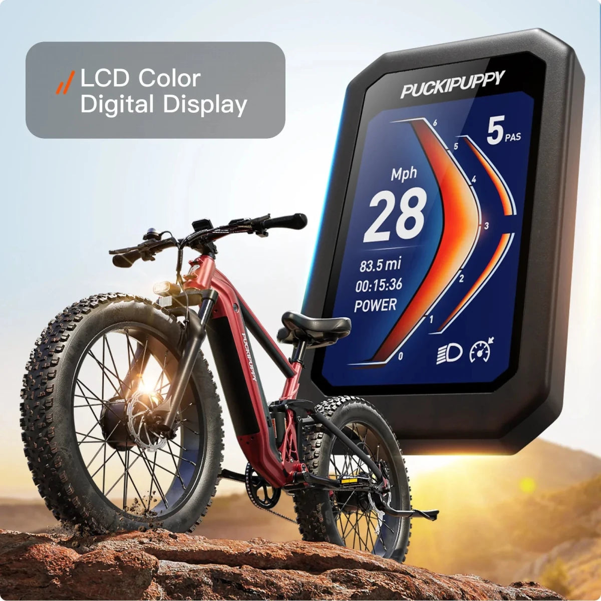 PUCKIPUPPY GoldenR Dual - Motor E - Bike - Ezonesglobal - Buy at Wine Coolers Online