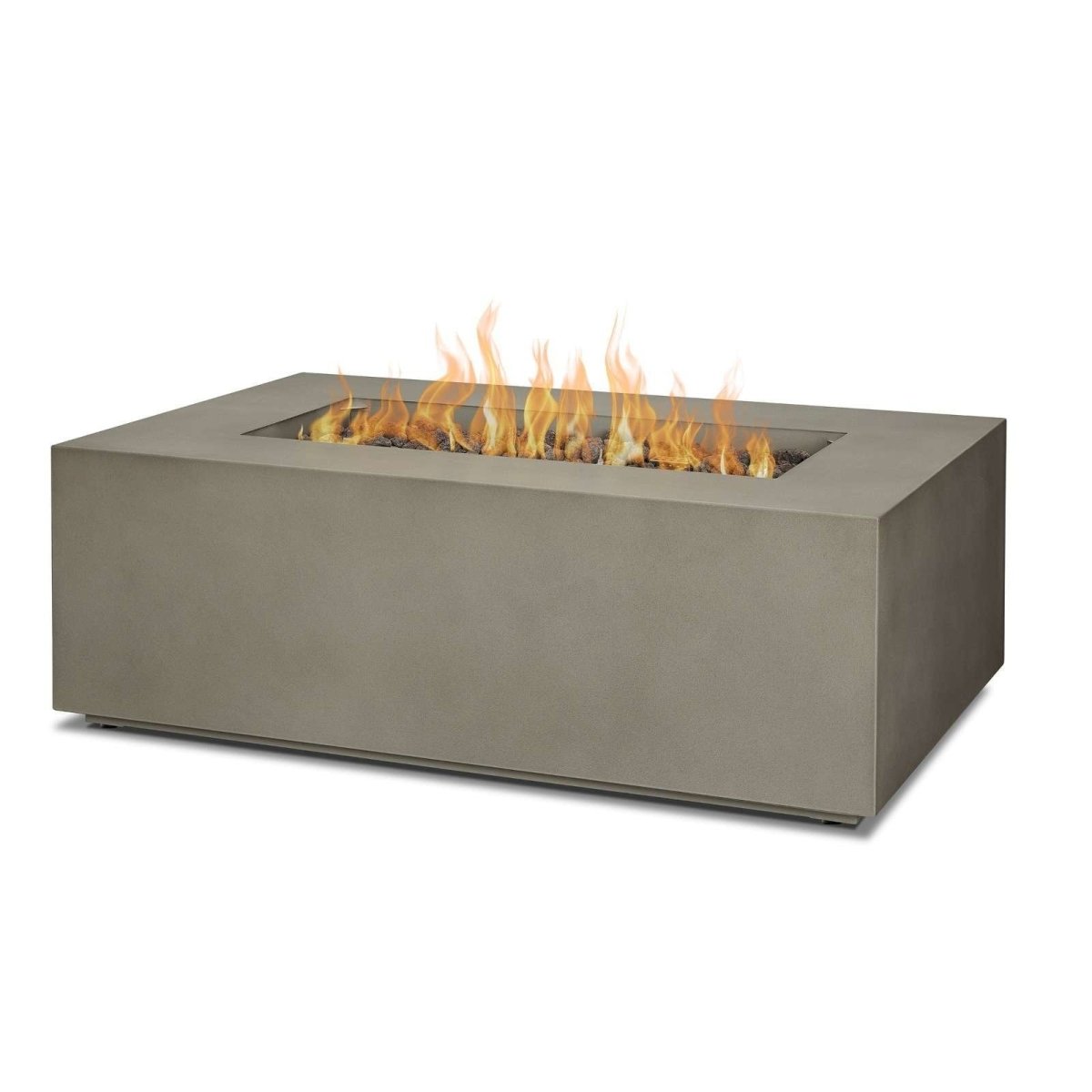Real Flame Aegean 42″ Rectangle Propane Gas Outdoor Fire Table - Ezonesglobal - Buy at Wine Coolers Online