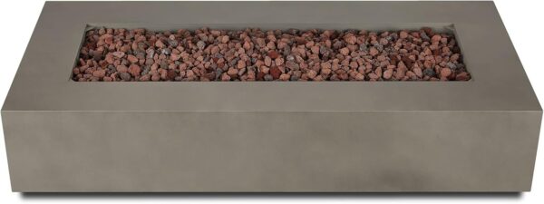 Real Flame Aegean 70″ Rectangle Propane Fire Table - Ezonesglobal - Buy at Wine Coolers Online