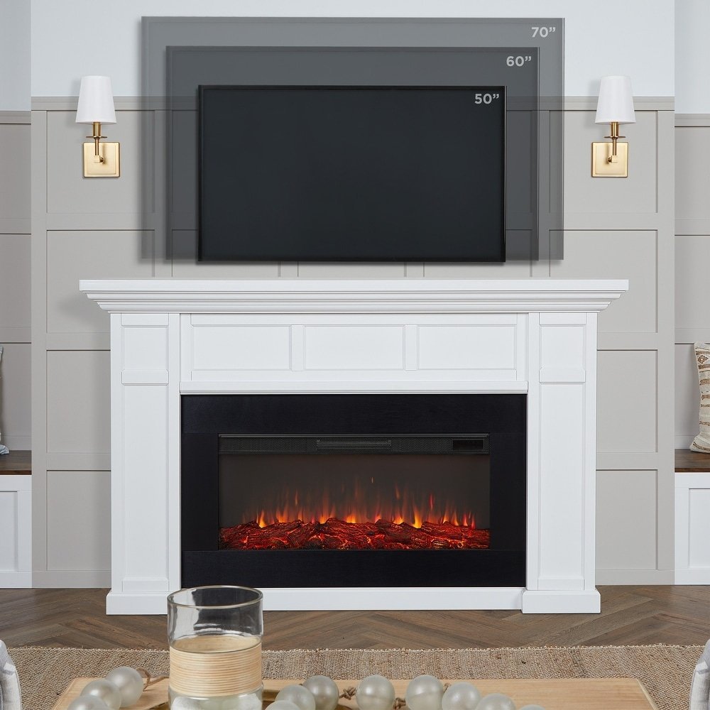 Real Flame Alcott 75″ Landscape Electric Fireplace - Ezonesglobal - Buy at Wine Coolers Online