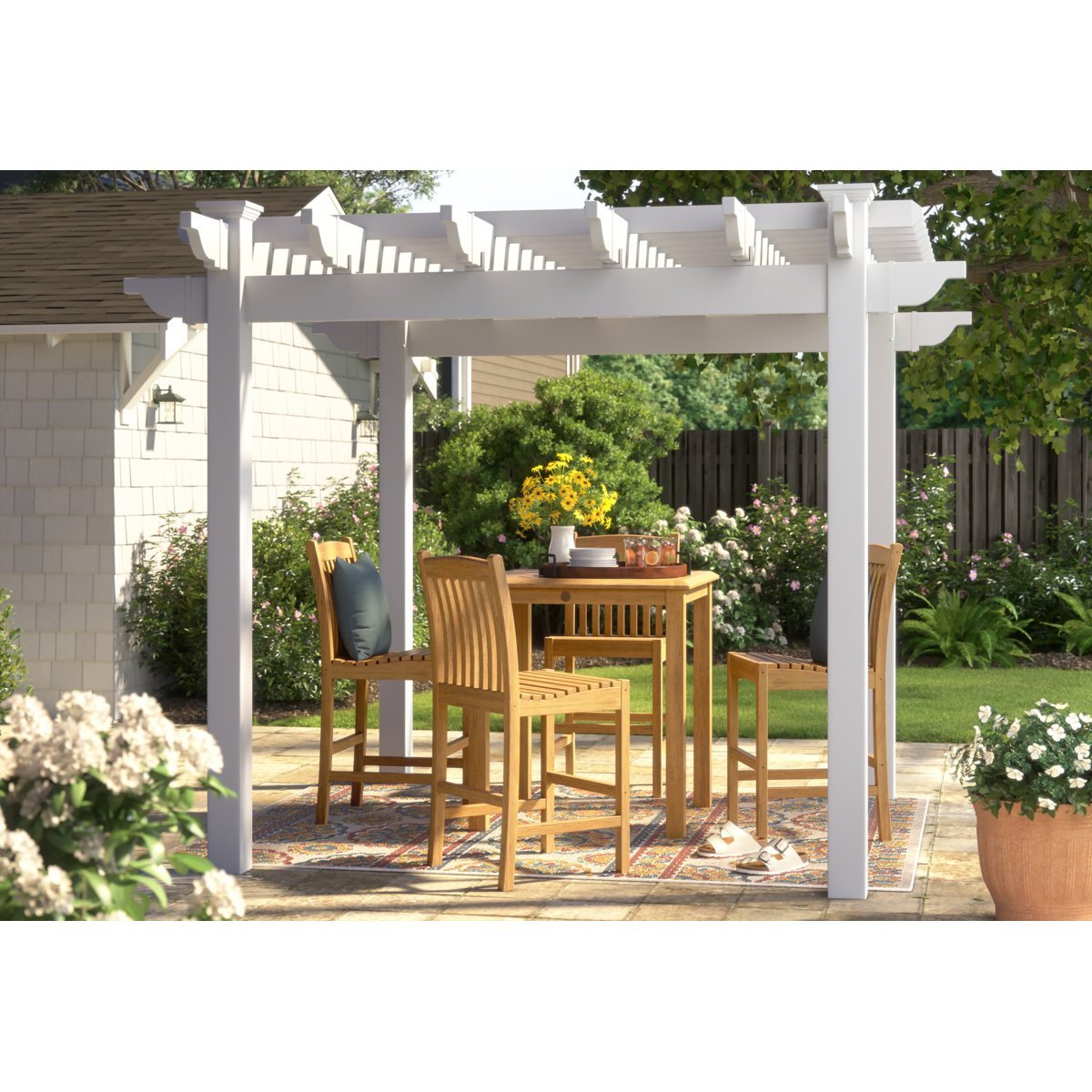 Red Barrel Studio Queensbrook Taquarius Pergola - Ezonesglobal - Buy at Wine Coolers Online