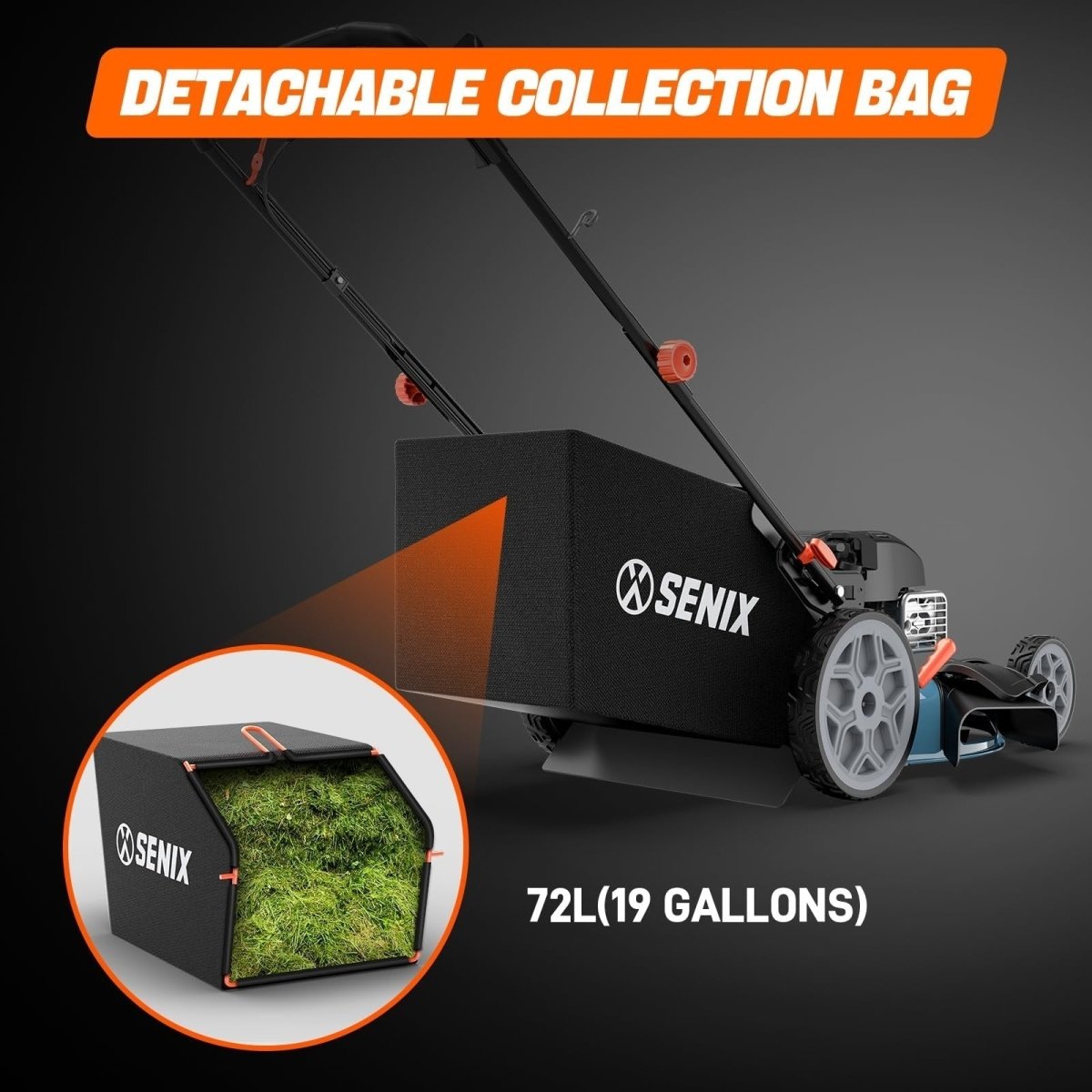 SENIX LSSG - H2 22 - Inch Self Propelled Gas Lawn Mower with 163 cc 4 - Cycle Engine - Ezonesglobal - Buy at Wine Coolers Online