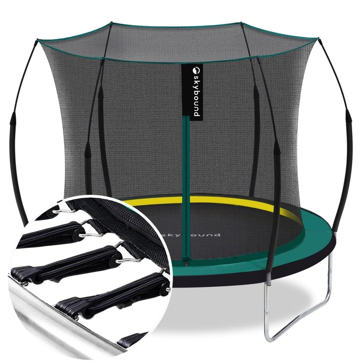 SkyBound 6ft outdoor Trampoline without springs, toddler springless trampoline with net for Kids and Adults, springless Trampoline with Enclosure for Backyard Indoor and Outdoor - Ezonesglobal - Buy at Wine Coolers Online