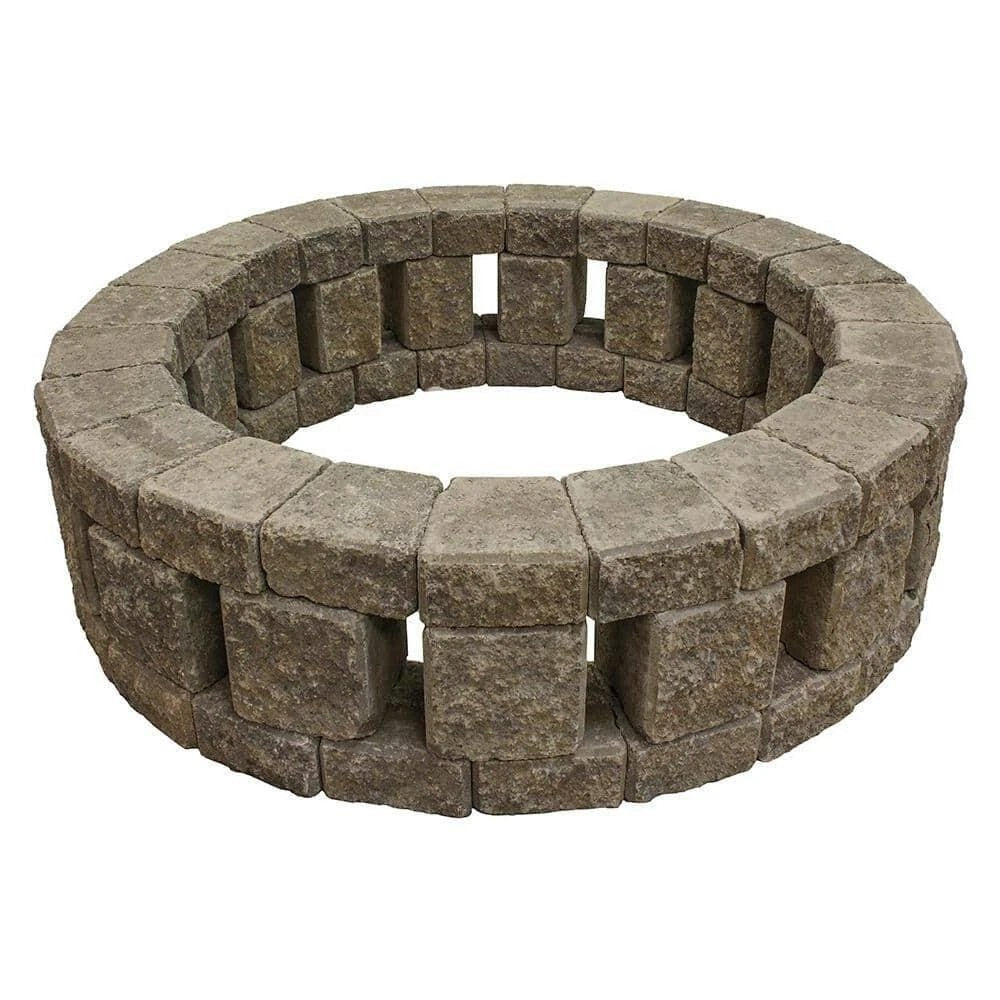 Stonehenge 58 in. x 16 in. Concrete Fire Pit Kit in Northwest Blend - Ezonesglobal - Buy at Wine Coolers Online