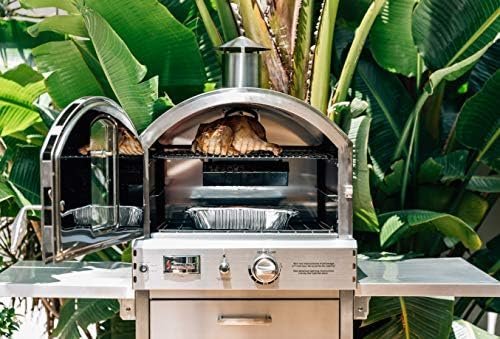 Summerset ‘The Oven’ Outdoor Freestanding Large Capacity Gas Oven with Pizza Stone, Smoker Box and Mobile Cart, 304 Stainless Steel Construction, Natural Gas - Ezonesglobal - Buy at Wine Coolers Online