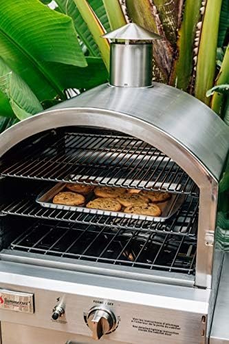 Summerset ‘The Oven’ Outdoor Freestanding Large Capacity Gas Oven with Pizza Stone, Smoker Box and Mobile Cart, 304 Stainless Steel Construction, Natural Gas - Ezonesglobal - Buy at Wine Coolers Online