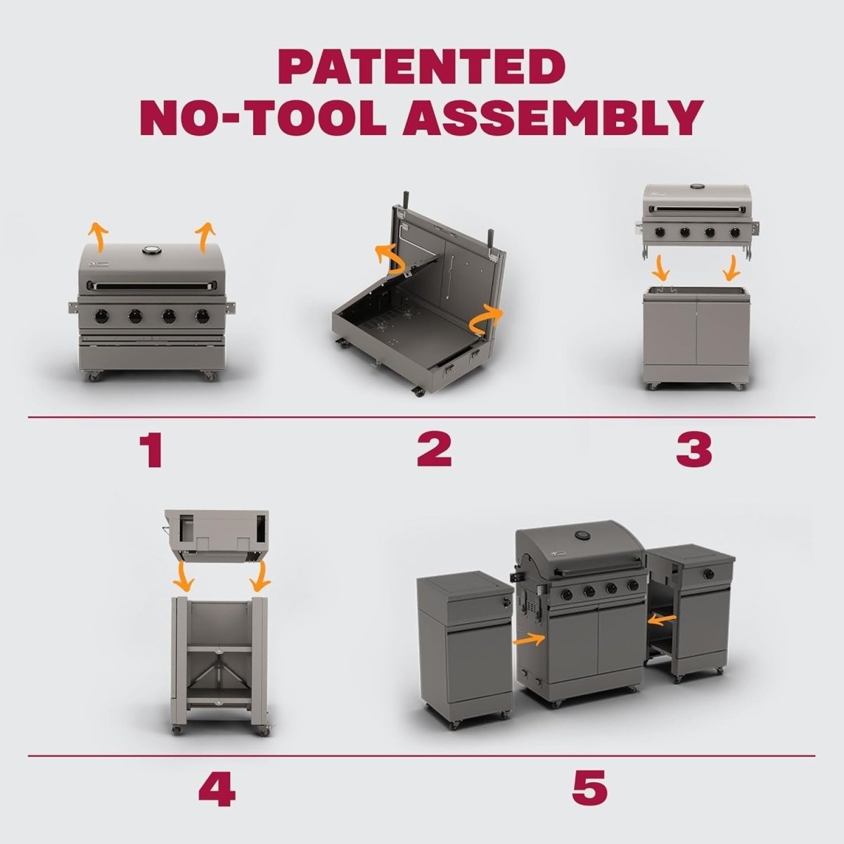 TYTUS Fresno Series 5 Burner Grill TDT - 021 - Ezonesglobal - Buy at Wine Coolers Online