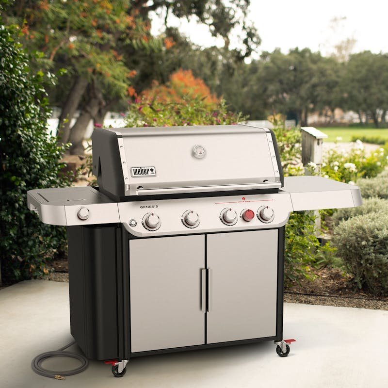 Weber Grills Genesis 4 - Burner Smart Freestanding Natural Gas Grill - Ezonesglobal - Buy at Wine Coolers Online