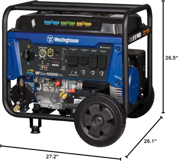 Westinghouse 13,500 Peak Watt Dual Fuel Portable Generator - Ezonesglobal - Buy at Wine Coolers Online