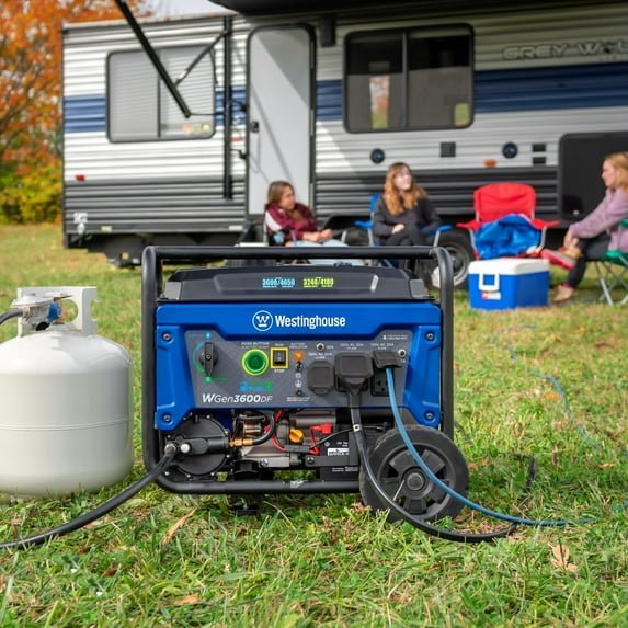 Westinghouse 4650 Peak Watt Dual Fuel Portable Generator, Remote Electric Start, RV Ready Outlet - Ezonesglobal - Buy at Wine Coolers Online