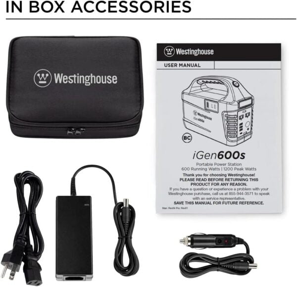 Westinghouse iGen600s Portable Power Station 600W 592Wh New - Ezonesglobal - Buy at Wine Coolers Online