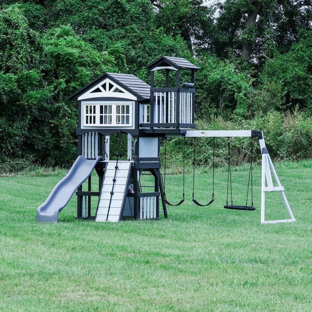 Whispering Point Outdoor Wooden Swing Set with Shipping & Assembly Included - Ezonesglobal - Buy at Wine Coolers Online