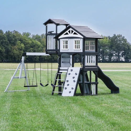 Whispering Point Outdoor Wooden Swing Set with Shipping & Assembly Included - Ezonesglobal - Buy at Wine Coolers Online