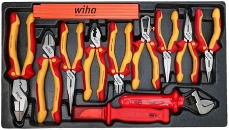 Wiha 32800 Insulated Tool Set with Screwdrivers, Nut Drivers, Pliers, Cutters, Ruler, Knife and Sockets in Rolling Tool Case, 10,000 Volt Tested and 1000 Volt Rated, 80 - Piece Set - Ezonesglobal - Buy at Wine Coolers Online