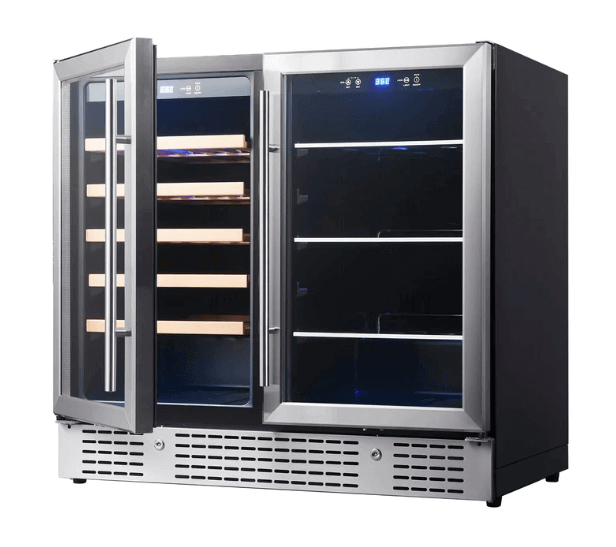 36 - inch Beer and Wine Cooler Combination KBU190BW - Kings Bottle - Buy at Wine Coolers Online