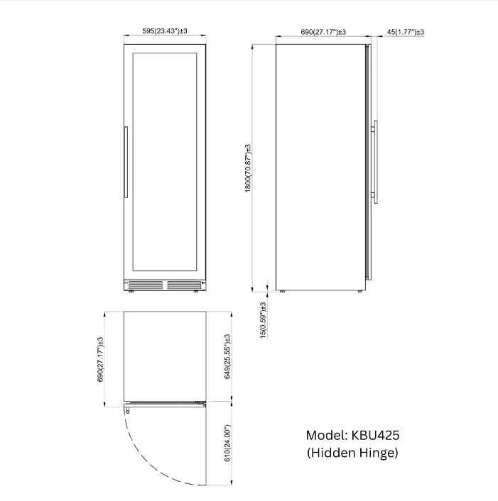 Kings Bottle 15CF Large Dual Zone Wine and Beverage Center - Kings Bottle - Buy at Wine Coolers Online