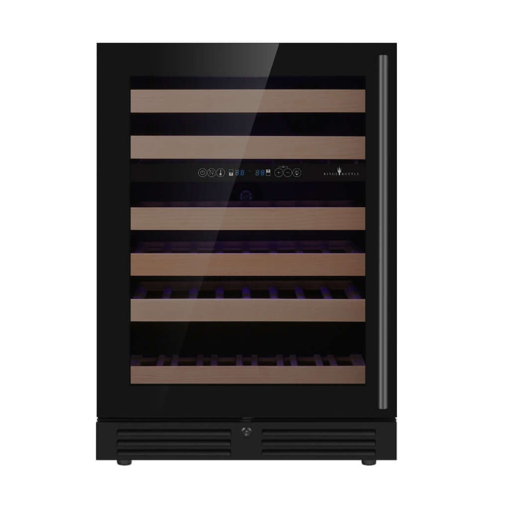 Kings Bottle 24 - Inch Dual Zone Under Counter Wine Cooler with Low - E Glass KBU145DX - Kings Bottle - Buy at Wine Coolers Online
