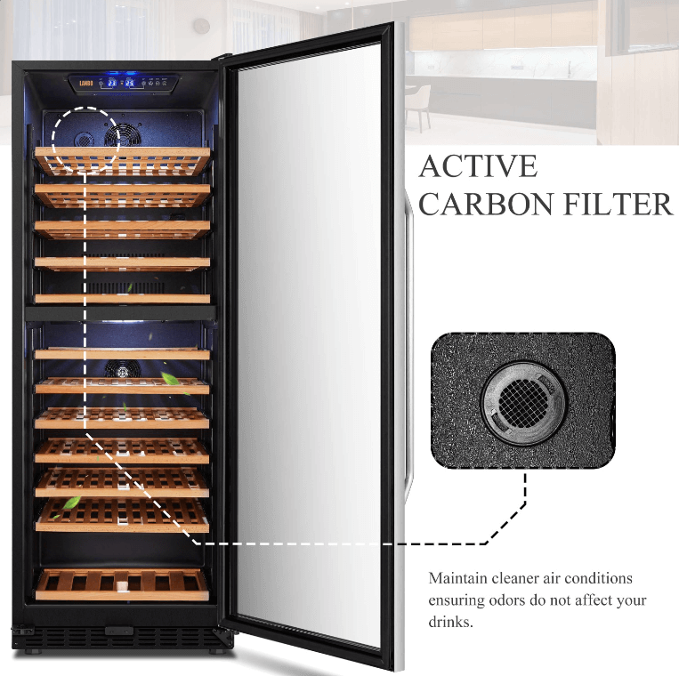 Lanbo 141 Bottle Dual Zone Wine Cooler LW142D - Lanbo - Buy at Wine Coolers Online