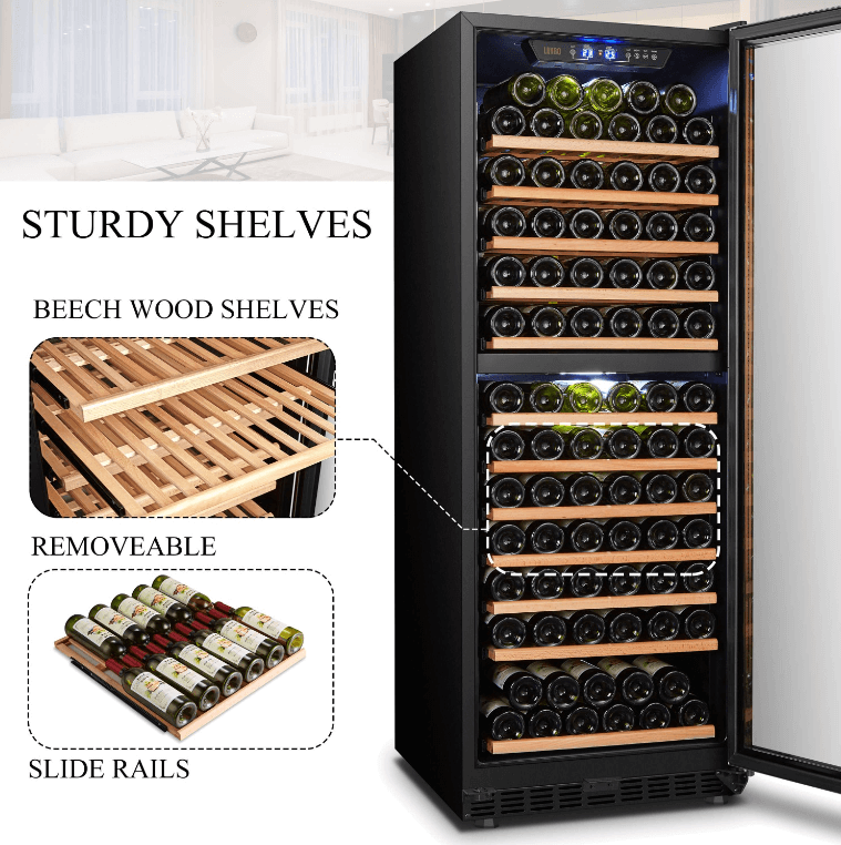 Lanbo 141 Bottle Dual Zone Wine Cooler LW142D - Lanbo - Buy at Wine Coolers Online