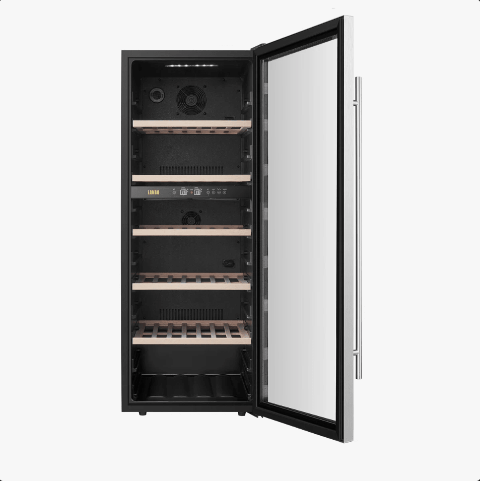 Lanbo 20 Inch 64 Bottle Dual Zone Freestanding Wine Cooler - LW80D - Lanbo - Buy at Wine Coolers Online