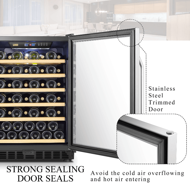 Lanbo 51 Bottle Single Zone Wine Cooler LW52S - Lanbo - Buy at Wine Coolers Online