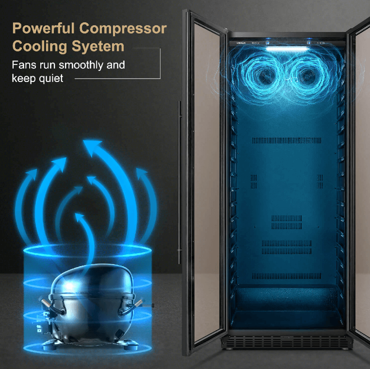 Lanbopro 257 Bottle Single Zone Wine Cooler LP328S - Lanbo - Buy at Wine Coolers Online