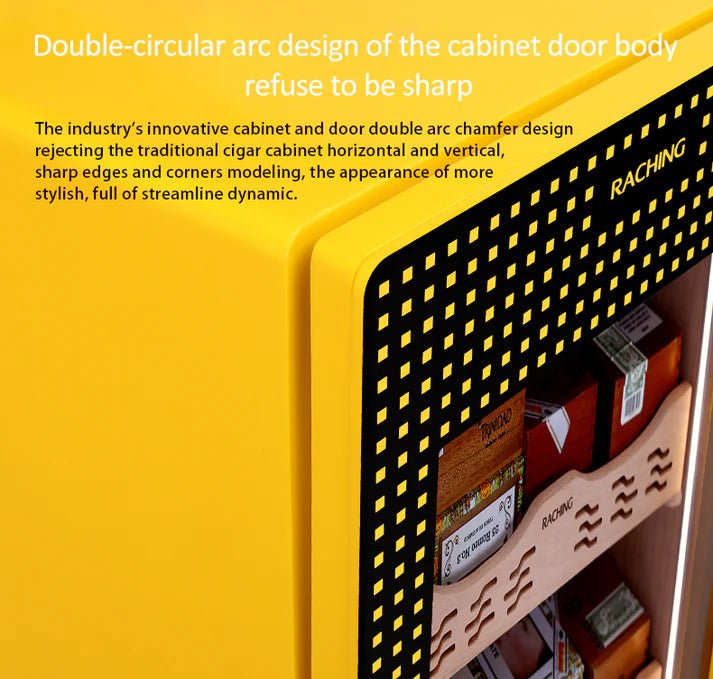 Raching COH300A Premium Oak Cigar Humidor Cabinet | 1100+ Cigars - Raching - Buy at Wine Coolers Online