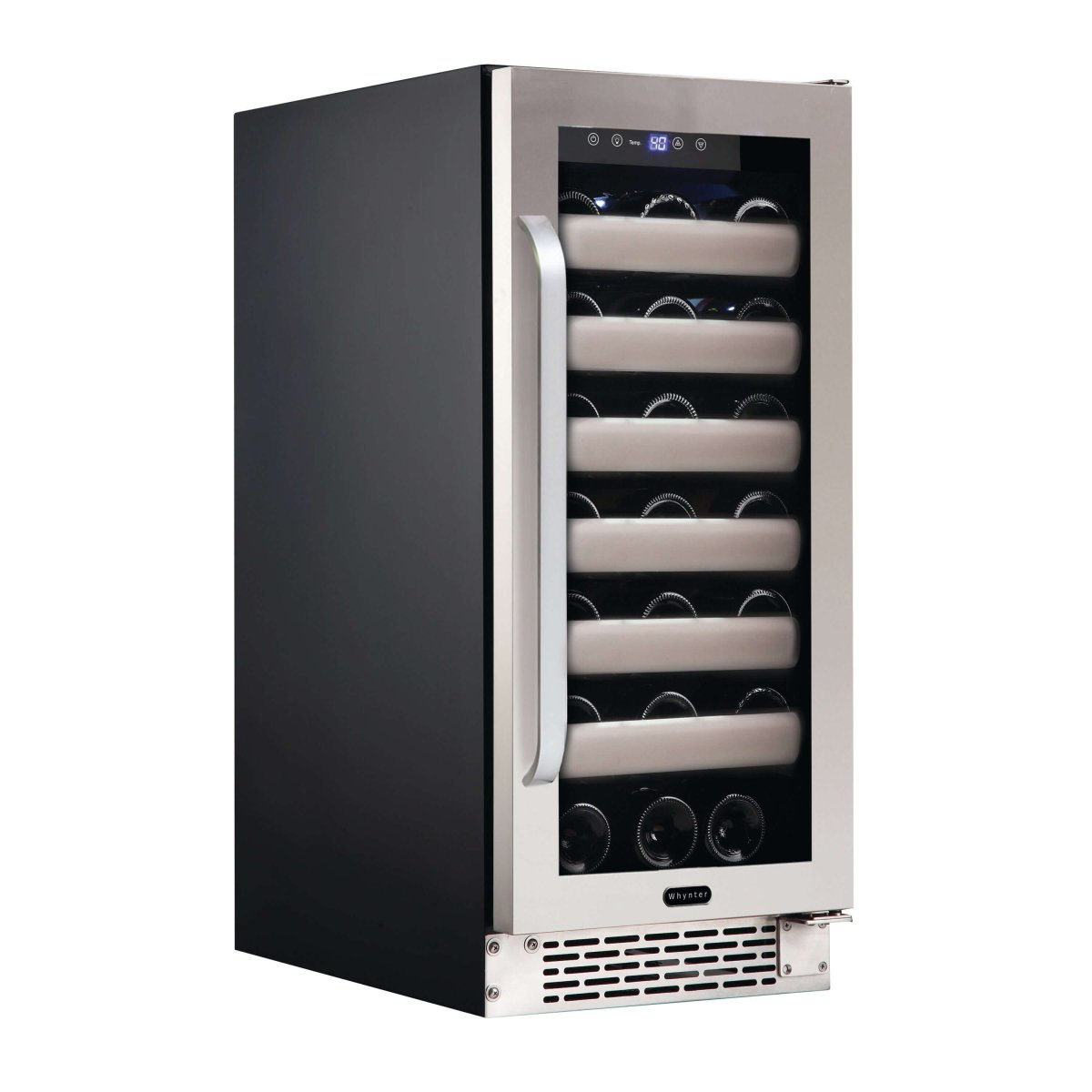 Whynter 15″ 33 Bottle Seamless Stainless Steel Door Single Zone Built - in Wine Refrigerator/Cooler BWR - 331SL - Whynter - Buy at Wine Coolers Online