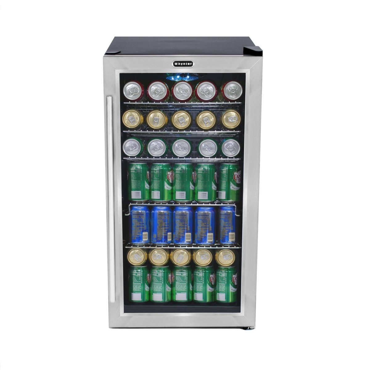 Whynter 17″ 120 Can Freestanding Beverage Refrigerator Cooler Stainless Steel - Whynter - Buy at Wine Coolers Online